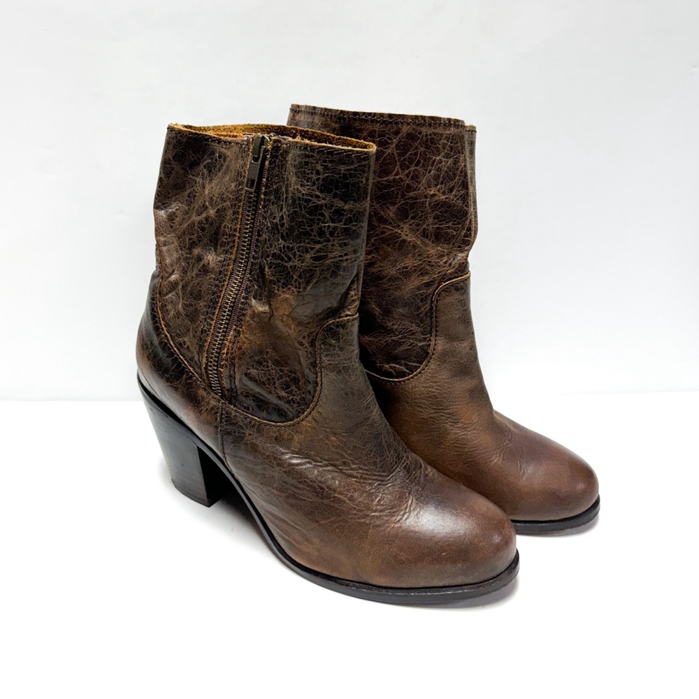 Corral Vintage Indie Spirit Brown Leather Ankle Boots